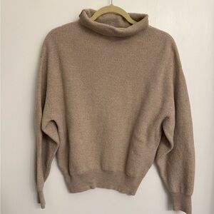 Wilfred Soft Beige Turtleneck Sweater